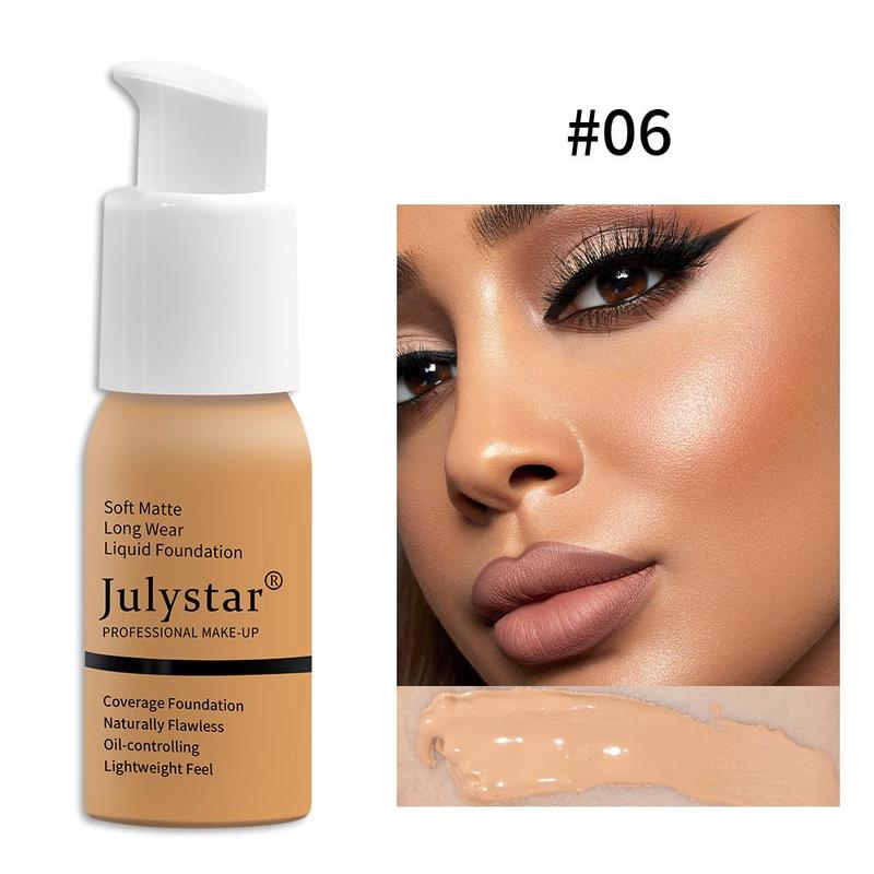 Matte Long-lasting Liquid Foundation, Natural Flawless Lightweight Liquid Foundation, Makeup Product for Women