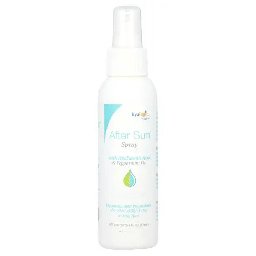 Hyalogic After Sun Spray With Hyaluronic Acid & Peppermint Oil, 4 fl oz (118 ml)