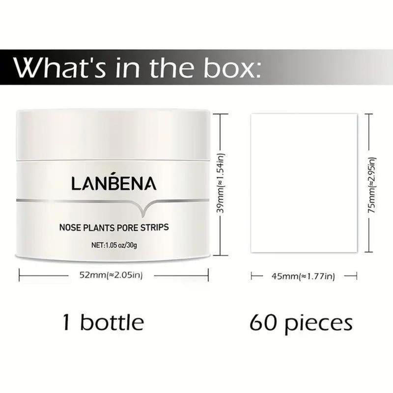 LANBENA Blackheads & Whiteheads Removal Kit for Clear, Radiant Skin_ Facial Exfoliating Power, Acne Deep Cleansing, 30g Clay Mask, and Nasal Strips for a Fresh