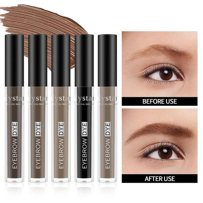 Eyebrow Gel with Double Head Brush, Eyebrow Pomade Cream & Brush, Long Lasting Eyebrow Tinted Cream, Smudge Proof Natural Eye Brow Make-up Supplies