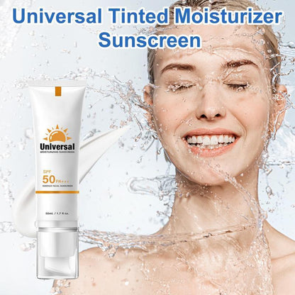 sunscreen to prevent sunburn and tanning Universal Protector Solar SPF 50, Protector Solar Con Color, Hydrating Sun Essence Face Sunscreen, No Sticky Waterproof ,sunscreen to prevent sunburn and tanning