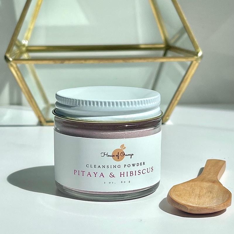 Pitaya & Hibiscus Cleansing Facial Powder for Radiant Skin | Vegan & Fragrance-Free, Exfoliating Cleanser