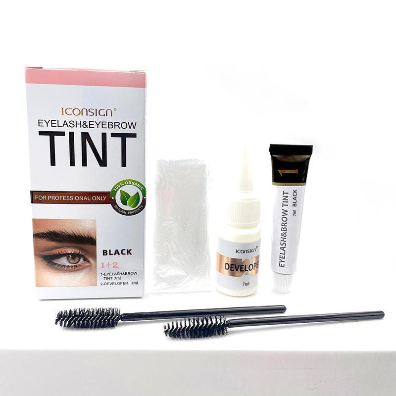 Eyebrow Dye Kit, 1 Set Waterproof Long Lasting Eyebrow & Eyelash Tinted Cream, Eyebrow Makeup Products