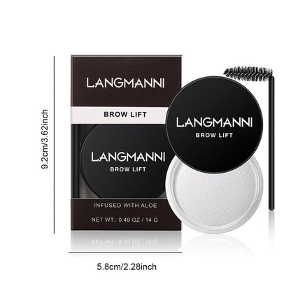 Lightweight Clear Eyebrow Wax & Eyebrow Brush, Eyebrow Soap Kit, Long Lasting Eyebrows Styling Wax Eyebrow Setting Gel, Clear Eyebrow Pomade, Eyebrow Makeup Set