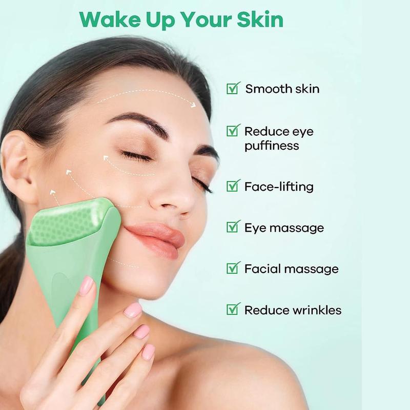 Facial Ice Roller, Face Massage Tool, Ice Compress Face Roller, Skincare Tool, Handheld Massage Roller, Face Lifting & Firming Tools