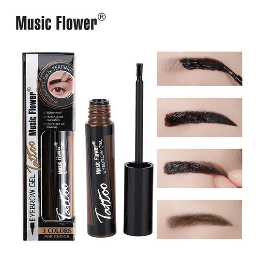 Peel & Reveal Eyebrow Cream, Waterproof Long Lasting Eyebrow Tinted Cream, Smudge Proof Sweatproof Peel off Eyebrow Gel, Music Festival Makeup Essentials, Cosmetic Gift for Women