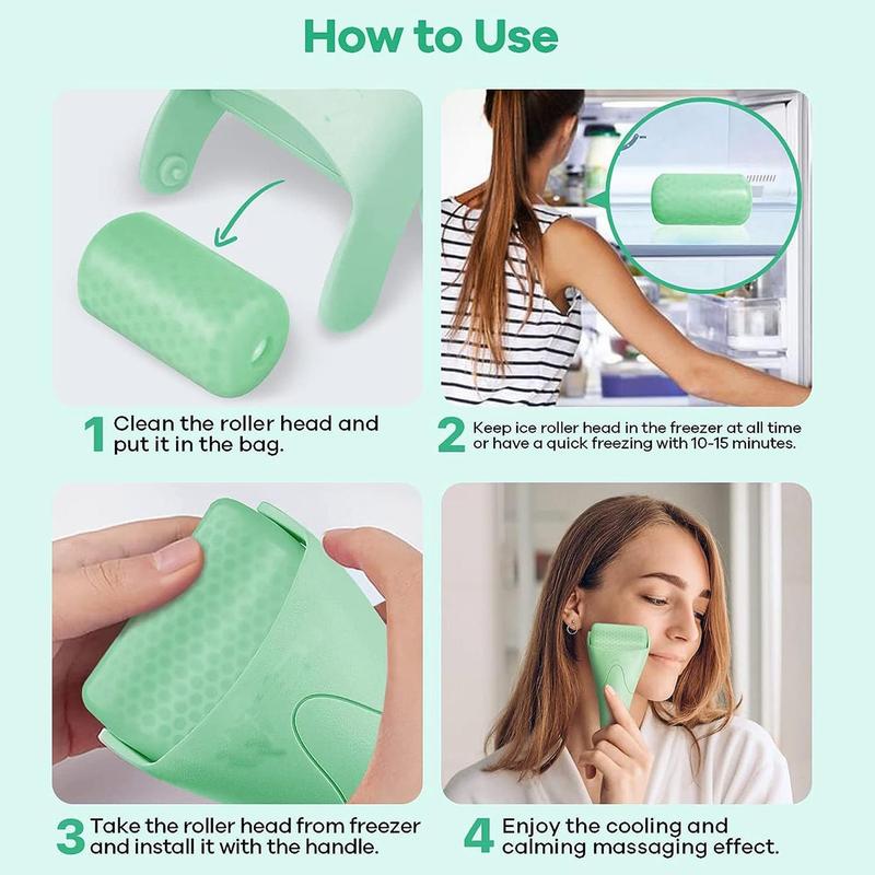 Comfort Ice Face Roller, Face Lift & Firm Roller Stick, Ice Mold Ice Roller, Handheld Face Massage Roller, Professional Summer Skincare Tools for Home & Travel