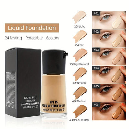 Long-lasting Foundation , Oil Control Foundation, Moisturizing Foundation, Full Coverage Flawless Makeup Cream, Lightweight Concealer Foundation