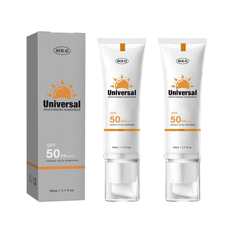 50ml UV Protection Sunscreen Cream, 1/2 Counts SPF50 PA+++ Moisturizing Sunscreen Cream, Brightening Skin Moisturizing Cream