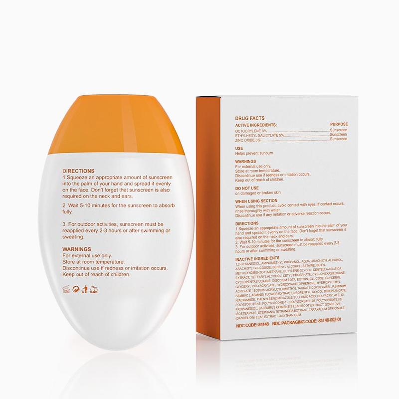 50g Spf50 Pa+++ Sunscreen, Moisturizing Sunscreen, Lightweight and Refreshing Lotion-like Texture, Sunscreen for Men and Women