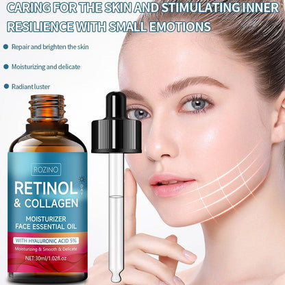 Retinol & Collagen Face Moisturizing Essential Oil, Hydrating Skin Care Oil, Nourishing Face Essence for Day & Night Use, Comfort Skincare Products