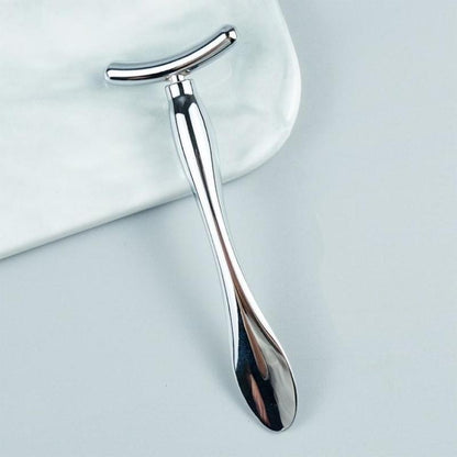 Metal Eye Cream Spatula, T-shaped Massage Stick, Face Cream Spoon, Face Eye Massage Tool