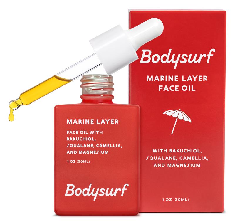 Bodysurf Face Oil with Organic Ingredients - Bakuchiol, Squalane Oil for Face, Sea Buckthorn Oil, Jojoba Oil, Rosehip Seed Oil, Camellia Seed Oil Facial Oil for Women & Men Lightweight Moisturizer Skincare Serums Hyaluronic Hyaluronic Acid