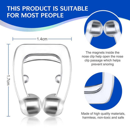 Nose Clip Anti Snore Device, 6 Counts/box Reusable Snoring Device, Snoring Stopper, Snoring Solution for Men & Women