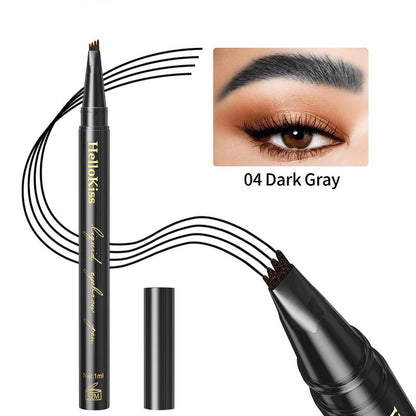 4 Split Tip Long Lasting Eyebrow Pencil, 1 Count Waterproof Long Lasting Eyebrow Stick, Brow Shading & Filling Pencils for Women and Girls