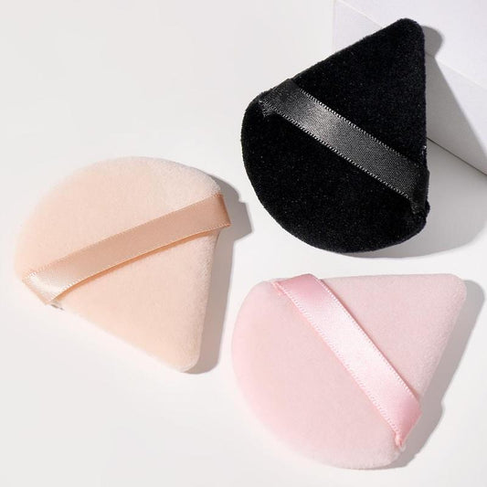 Comfort Skincare Triangle Powder Puff, Soft Makeup Sponge Puff, Dry & Wet Use Makeup Puff for Liquid Foundation, Face & Body Powder, Concealer, Cream