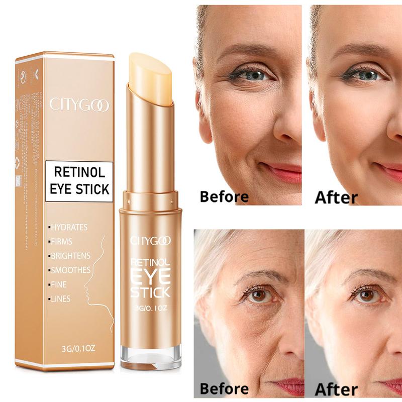 Retinol Eye Stick With Collagen, Hyaluronic Acid For Dark Circle, Wrinkles in 3-4 Weeks, Anti Aging Under Eye Cream, Reduces Fine Lines,For Puffiness and Bags Hydrating Moisture Cleansing Contour