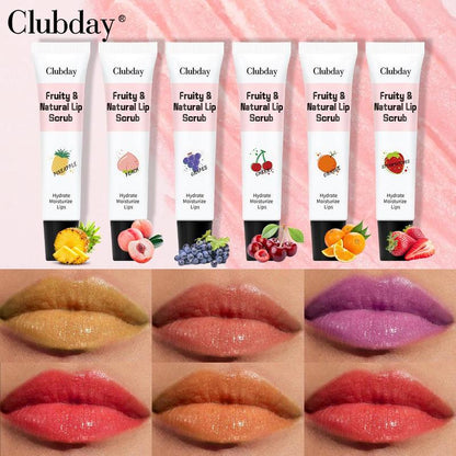 Fruit Flavor Lip Scrubs (6pcs/set), Moisturizing Lip Care Products, Lip Care Products For Women & Girls