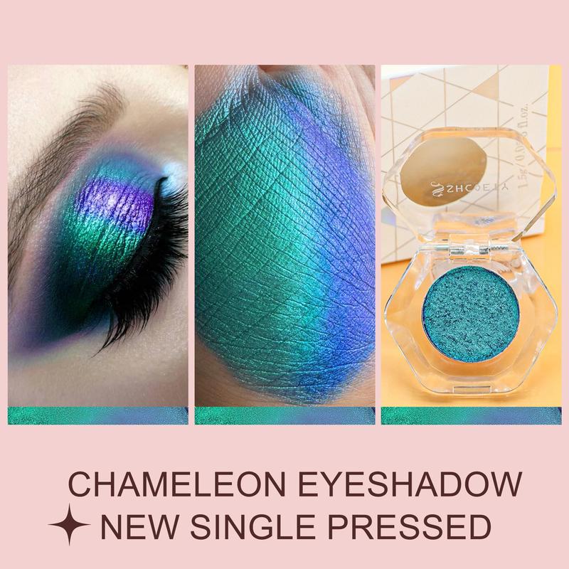 Monochromatic Eyeshadow Palette, Mashed Potato Texture Glitter Eye Shadow Makeup Product, High Pigmented Blendable Eyeshadow Powder Eye Makeup Product