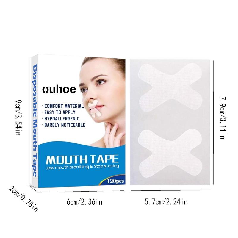 120pcs/box Anti-Snoring Patch, Mouth Tape for Sleeping, Snoring Relief, Breathable Mouth Care Patch