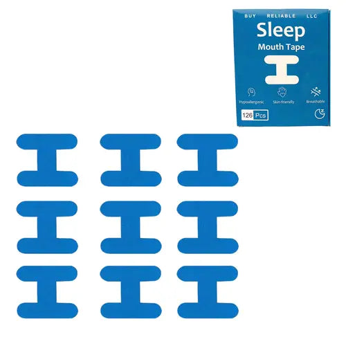 Mouth Tape for Sleeping 50 Sleep Strips Shape | Hypoallergenic | Premium Quality Snoring Strips | Pain-Free Removal | Snore Strips for Snore Reduction and Improved Airflow Daily Skincare Comfort