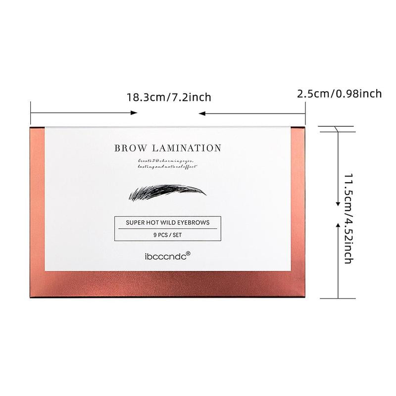 Spring Eye Brow Lamination Kit, 1 Set Eyebrow Lift Kit, Long Lasting Eyebrow Perming Kit for Fuller and Messy Eyebrows for Salon Home