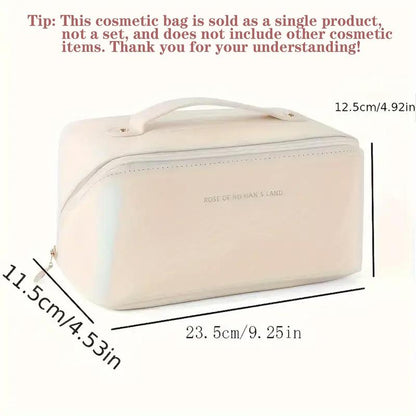 Minimalist Portable Makeup Bag, Summer Large Capacity Cosmetic Storage Bag, Zipper Makeup Organizer Pouch, Versatile Storage Bag