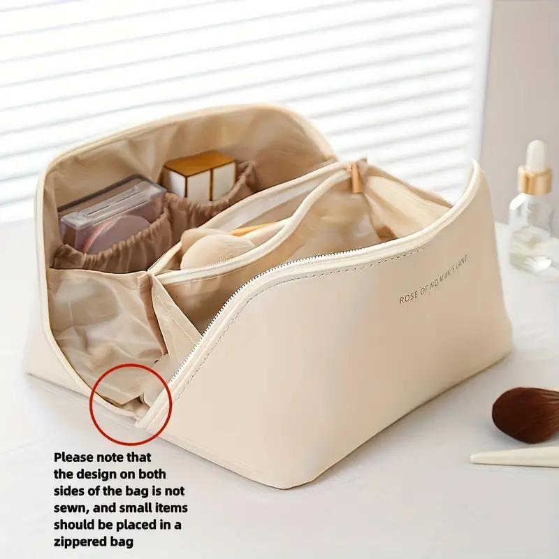 Minimalist Portable Makeup Bag, Summer Large Capacity Cosmetic Storage Bag, Zipper Makeup Organizer Pouch, Versatile Storage Bag