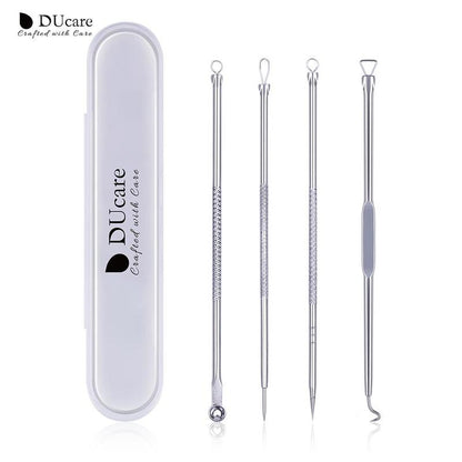 Blackhead Remover Tool Kit, 4pcs/set Facial Acne Care Tools, Skincare Tools for Women