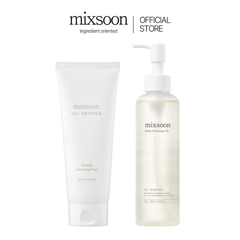 [mixsoon Official Store] Centella Cleansing Form 150ml+ Been Cleansing Oil 195ml), Cleansing Set, Korean Cleansing, , Viral Cleansing Facial Moisture