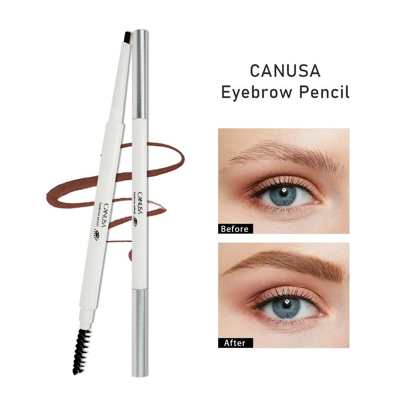 2-in-1 Long-lasting Eyebrow Pencil For Daily Makeup, 1 Count Brow Brush Makeup Tool, Effortlessly and Stays on All Day, Eye Makeup Products