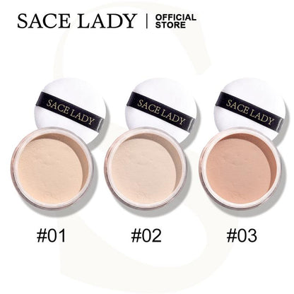 SACE LADY Oil-Control Face Powder Matte Waterproof Long-lasting Smooth Loose Setting Powder Makeup