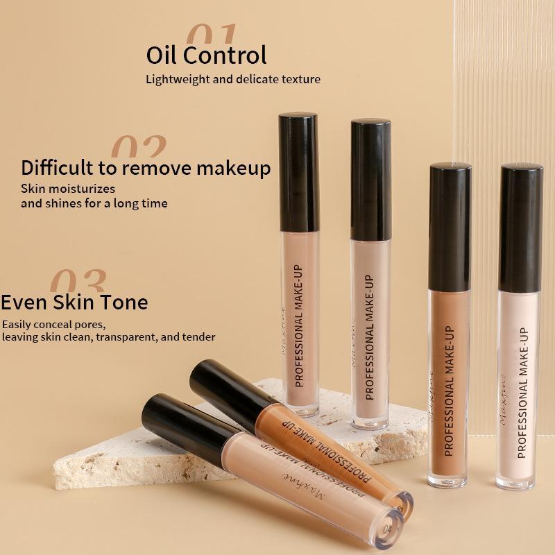 Long-lasting Matte Liquid Foundation & Concealer Set, 1 Count Hydrate Foundation & 2 Counts Lightweight Concealer, Facial Makeup Set