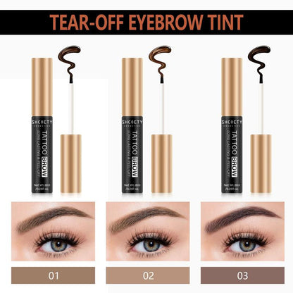 Long Lasting Peel Off Eyebrow Tinted Gel, 3 Counts/set Waterproof Smudge Proof  Eyebrow Coloring Gel, Brow Shading and Filling Gel, Eye Makeup Accessories