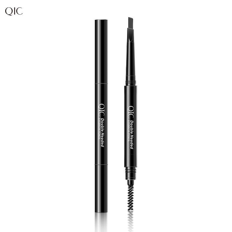 Double-ended Eyebrow Pencil, 1 Count Waterproof Long Lasting Eyebrow Pencil, Brow Styling Brush, Brow Shading & Filling Pencil, Brow Brush Makeup Tool