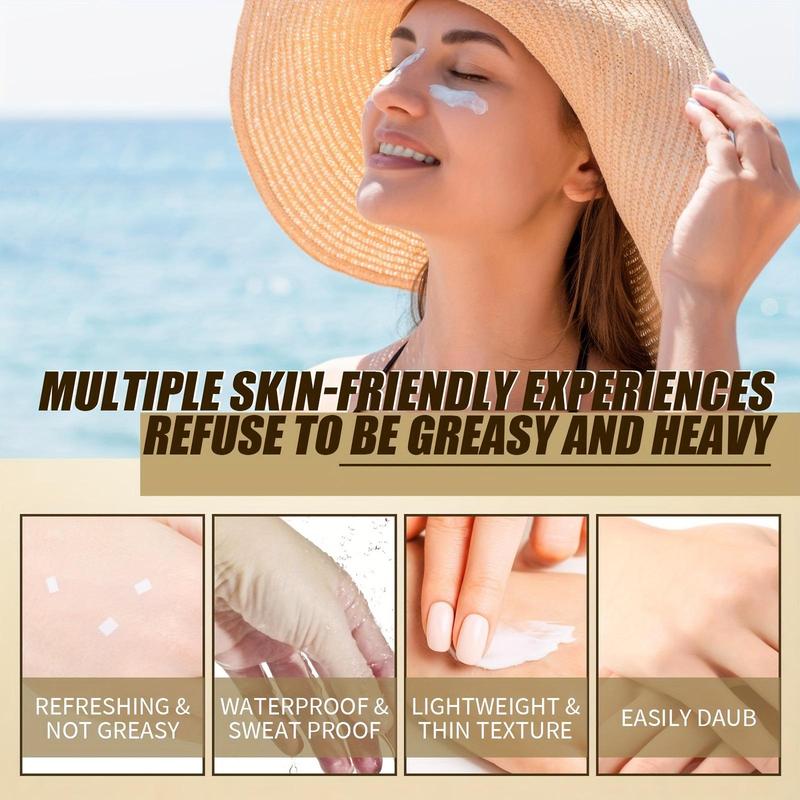 Rice Probiotic Sun Ray Protection Cream, Refreshing Moisturizing Sun Blocking Cream, Non-greasy Sun Care Product for Daily Outdoor Use