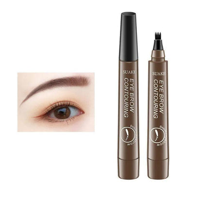 Cosmetic Long-wearing 4 Point Eyebrow Pencil, 1 Count Long Lasting Eyebrow Pen, Brow Styling Brush, Brow Shading & Filling Pencil, Eye Brow Makeup Products