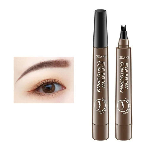 Cosmetic Long-wearing 4 Point Eyebrow Pencil, 1 Count Long Lasting Eyebrow Pen, Brow Styling Brush, Brow Shading & Filling Pencil, Eye Brow Makeup Products