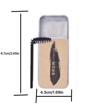 Eyebrow Styling Cream with Eyebrow Brush, Waterproof Long Lasting Eyebrow Setting Soap, Eyebrow Makeup Tool for Women