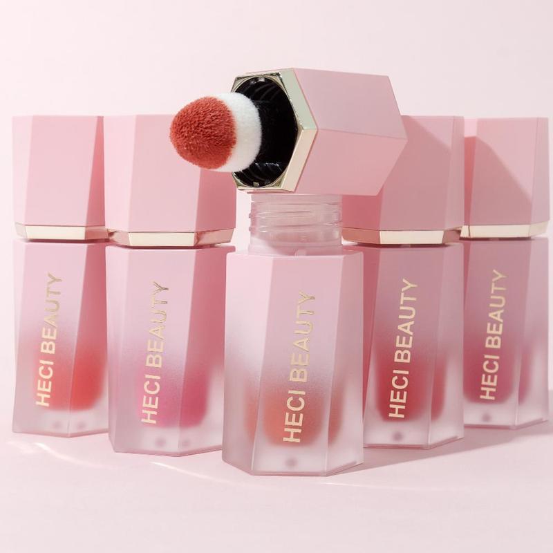 Long Lasting Liquid Blush, Natural Look Blush for Cheeks, Lips, Eyes, Smudge-proof Blush Stick for Daily Makeup