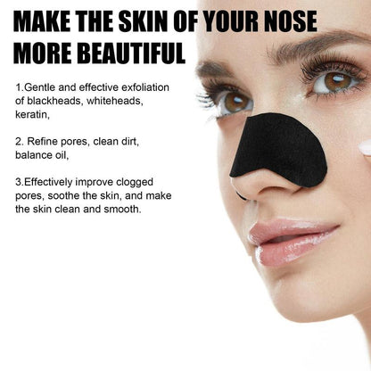 Blackhead Nose Patches, 10pcs/box Nose Pimple Sticker, Nose Pimple Patches, Deep Cleansing Nose Pimple Pads, Facial Skin Care Product