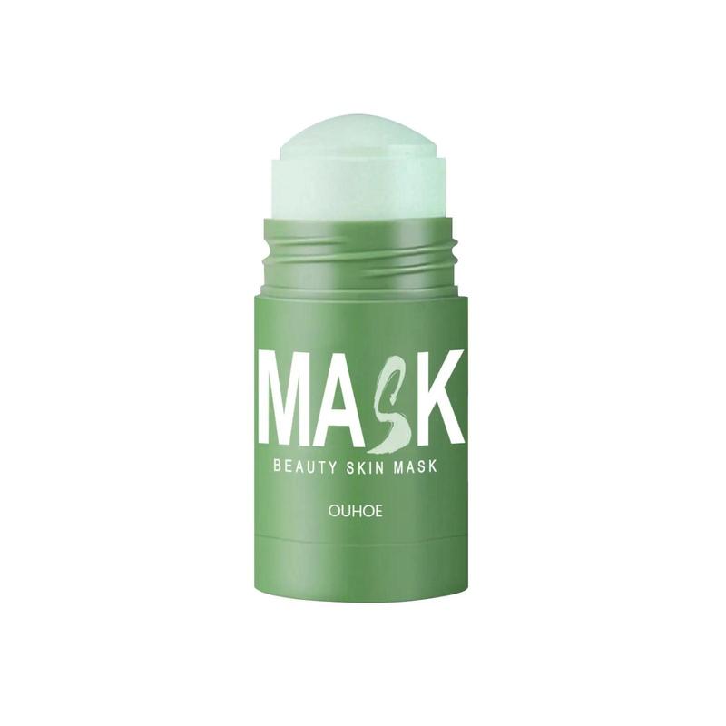 Green Tea Cleansing Face Mask Stick, 1 Count Pore ??Tightening Mask Stick, Facial Deep Purifying Skin Care Mask