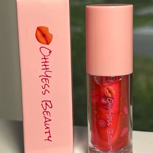 OhhYess Lip Glow Oil Hydrating Nourishing infused with Jojoba Oil Lip Oil Gloss