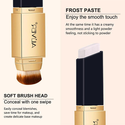 2 in 1 Concealer Stick with Brush, 1 Count Long Lasting Full Coverage Concealer Foundation, Beauty & Personal Care Product