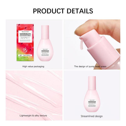 Nicotinamide Essence, Watermelon Fruit Extract Moisturizing Skin Essence, Controlling Oil Essences, without Watermelon Flavor, Skincare