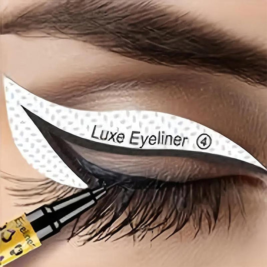 Eyeliner Stencil Stickers, Eyeshadow Eyeliner Auxiliary Tool, Eyeshadow?Eye Brow Stamp Stencils Eyebrow Template for Eyebrow Shaping, Grooming, Tinting, Eye?Cosmetic?Stickers