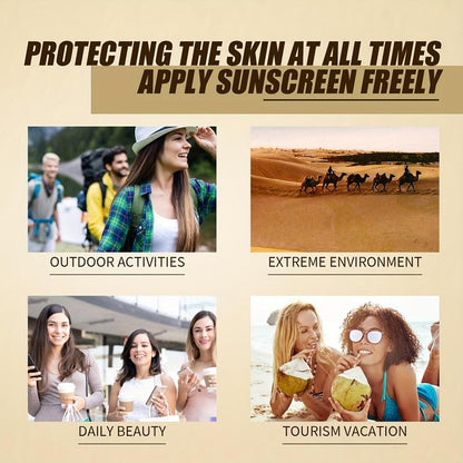 Rice Probiotic Sun Ray Protection Cream, Refreshing Moisturizing Sun Blocking Cream, Non-greasy Sun Care Product for Daily Outdoor Use