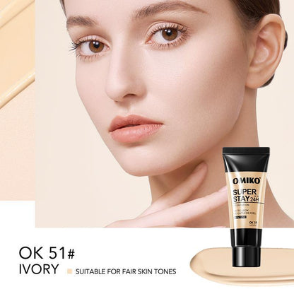 Long-lasting Matte Foundation, Full Coverage Concealer Foundation, Moisturizing Liquid Foundation, Suitable for All Skins, Easy to Apply, Professional Makeup Products for Women