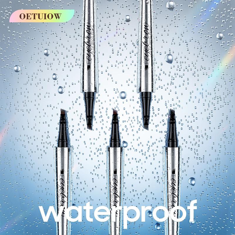 Eyebrow Pencil Eyebrow Microblading Pen, Long-Lasting Waterproof & Smudge-proof Natural Eyebrow Hair, Eyebrow Pen Micro 4 Point Brow Pen Lift & Snatch Eyebrow Eye Makeup