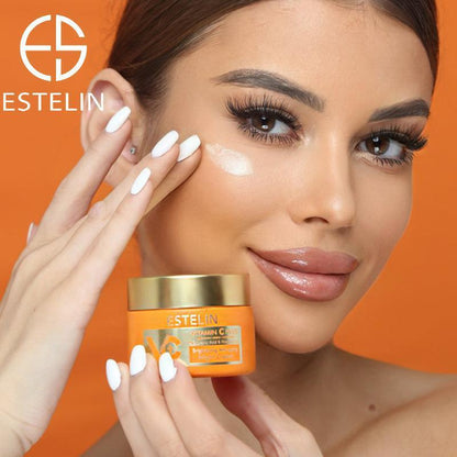 ESTELIN Vitamin C Renewal Day Cream and Renewal Night Cream provide long-lasting moisturization, keep the skin soft and smooth, support the skin's natural healing process, and improve overall skin texture. Moisturizers Skincare  Skin Repair  Moisturizing